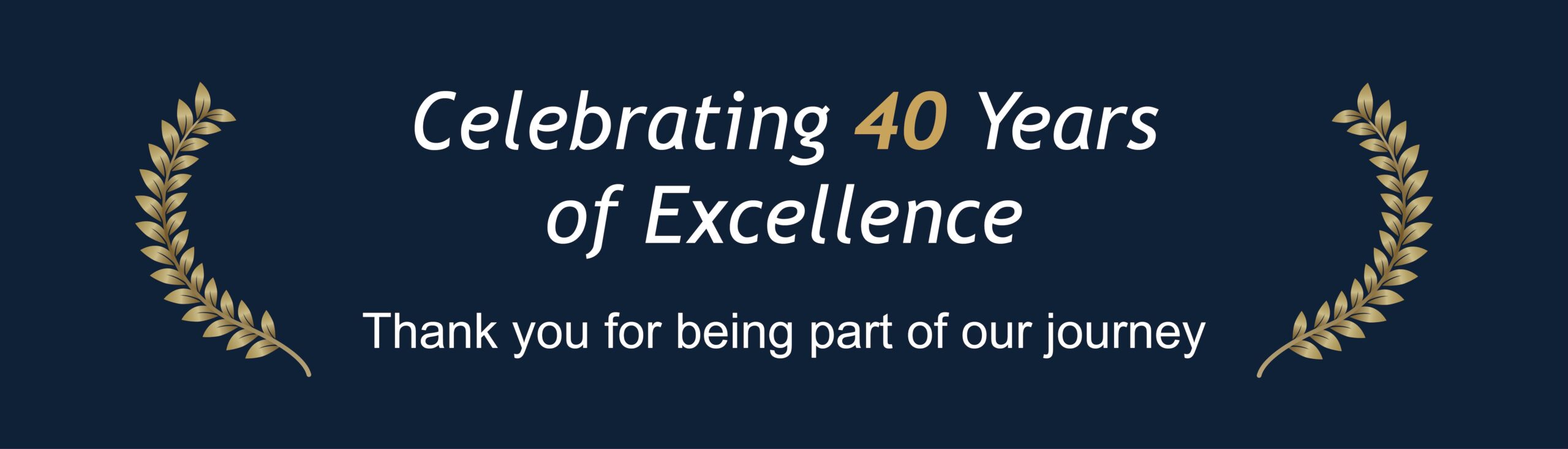 Website Banner 40 Years